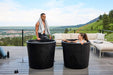 Ice Barrel 300 Cold Plunge Therapy - woman in the immersing in the barrel 