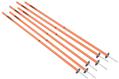 Kwik Goal Coaching Sticks 2 GO (Set of 6) - Hi Vis Orange -