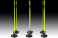 Kwik Goal Premier Coaching Sticks - green with holder