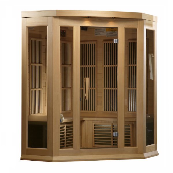 Maxxus 3-Person Corner Low EMF FAR Infrared Sauna 