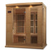 Maxxus 3-Person Low EMF FAR Infrared Sauna - glass door handle