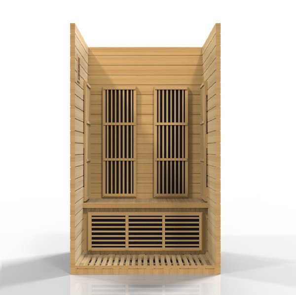 Maxxus Seattle 2-Person Low EMF FAR Infrared Sauna - double paneled walls