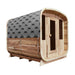 Outdoor Rustic Cedar Square Sauna –  3d view view photo