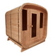 Outdoor Rustic Cedar Square Sauna – side view photo 