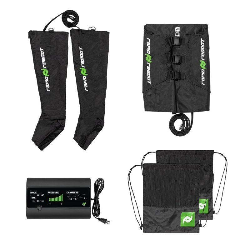 Rapid Reboot Classic Double Pack Hips & Boots Compression - parts laid out 