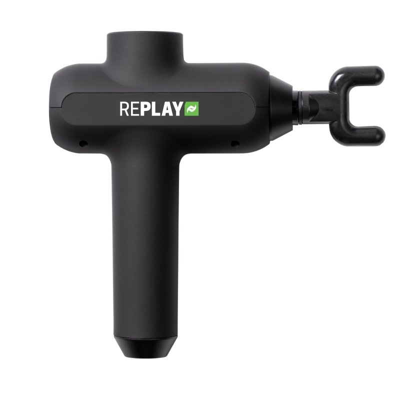 Rapid Reboot Replay Percussion Massage Gun - c-shaped attachment