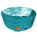 Round Inflatable Jetted Hot Tub with blue  Cover 