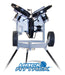 Sports Attack Hack Attack Baseball Pitching Machine - machine with wheels and metal bars