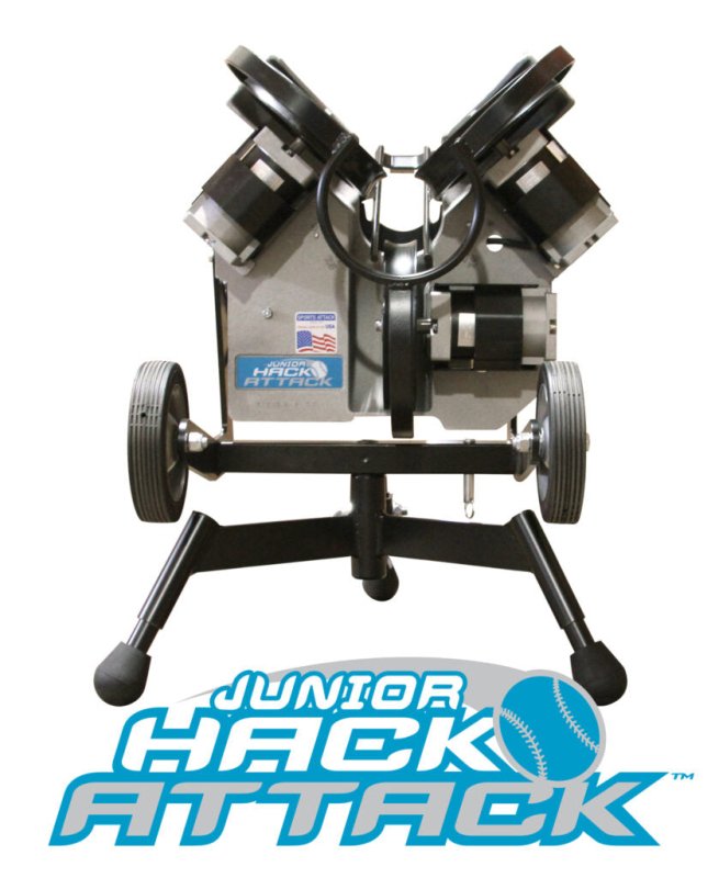 Sports Attack Junior Hack Attack Softball Pitching Machine - with wheels on the sides