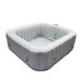 Square Inflatable Jetted Hot Tub with Cover - 3d view